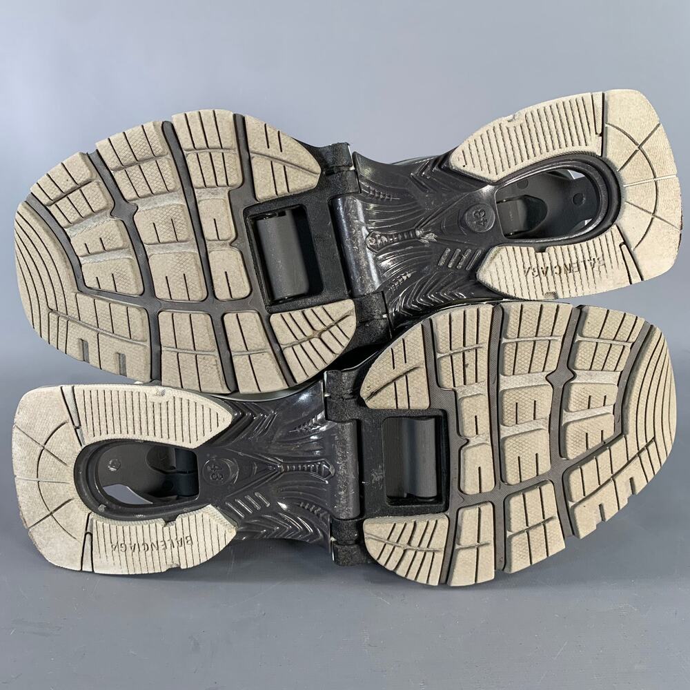 BALENCIAGA Size 10 X-Pander Grey Black Color Block Nylon Athletic Sneakers - Picture 6 of 8